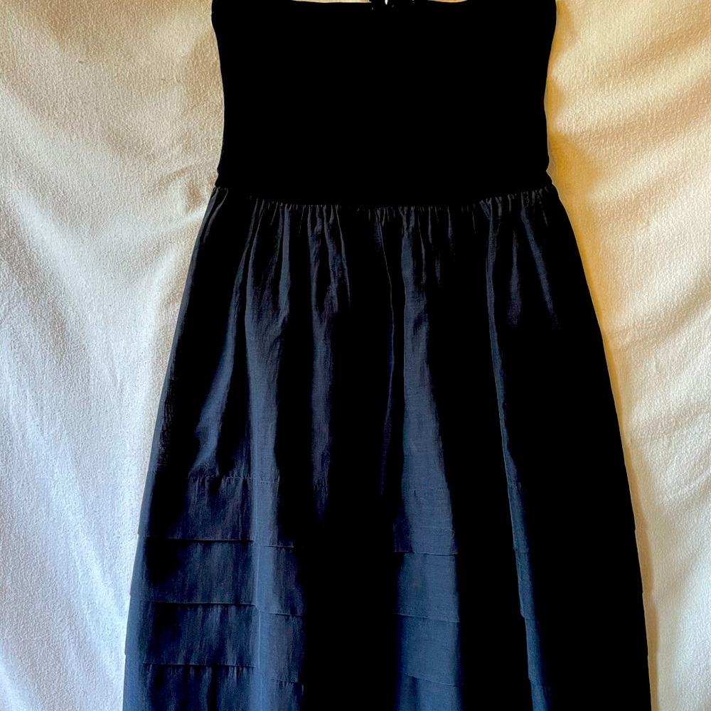 Theory sleeveless tiered ruffle dress - small